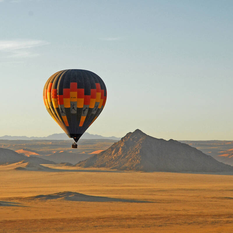 Ballooning in the Namib Desert