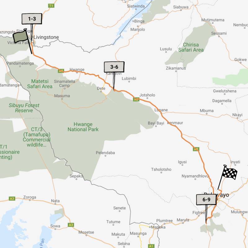 Reference map of Hwange National Park | Zimbabwe | Expert Africa