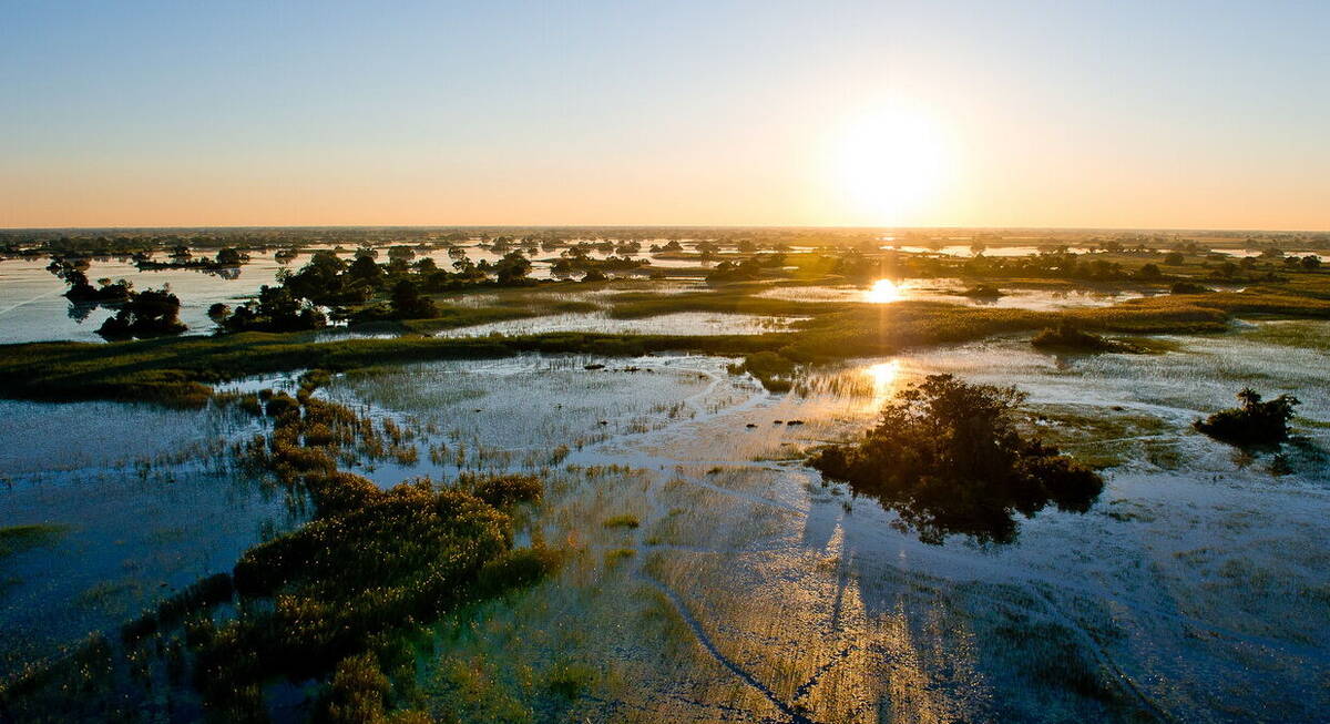 Map of Botswana | Google map showing main parks & reserves