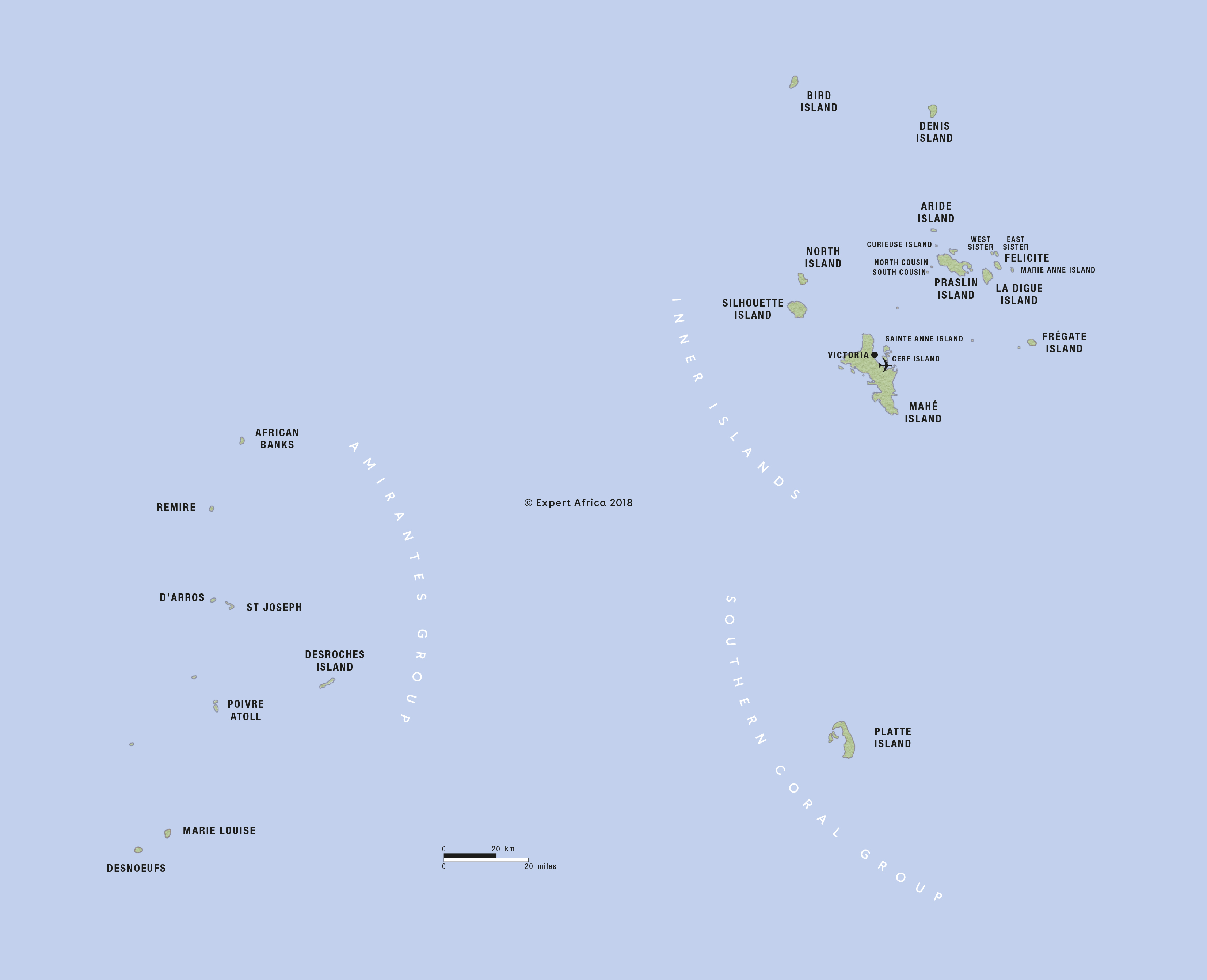 Map Of Seychelles C Expert Africa